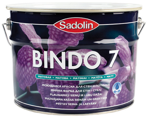 Краска Sadolin BINDO  7  1л.бел. W0