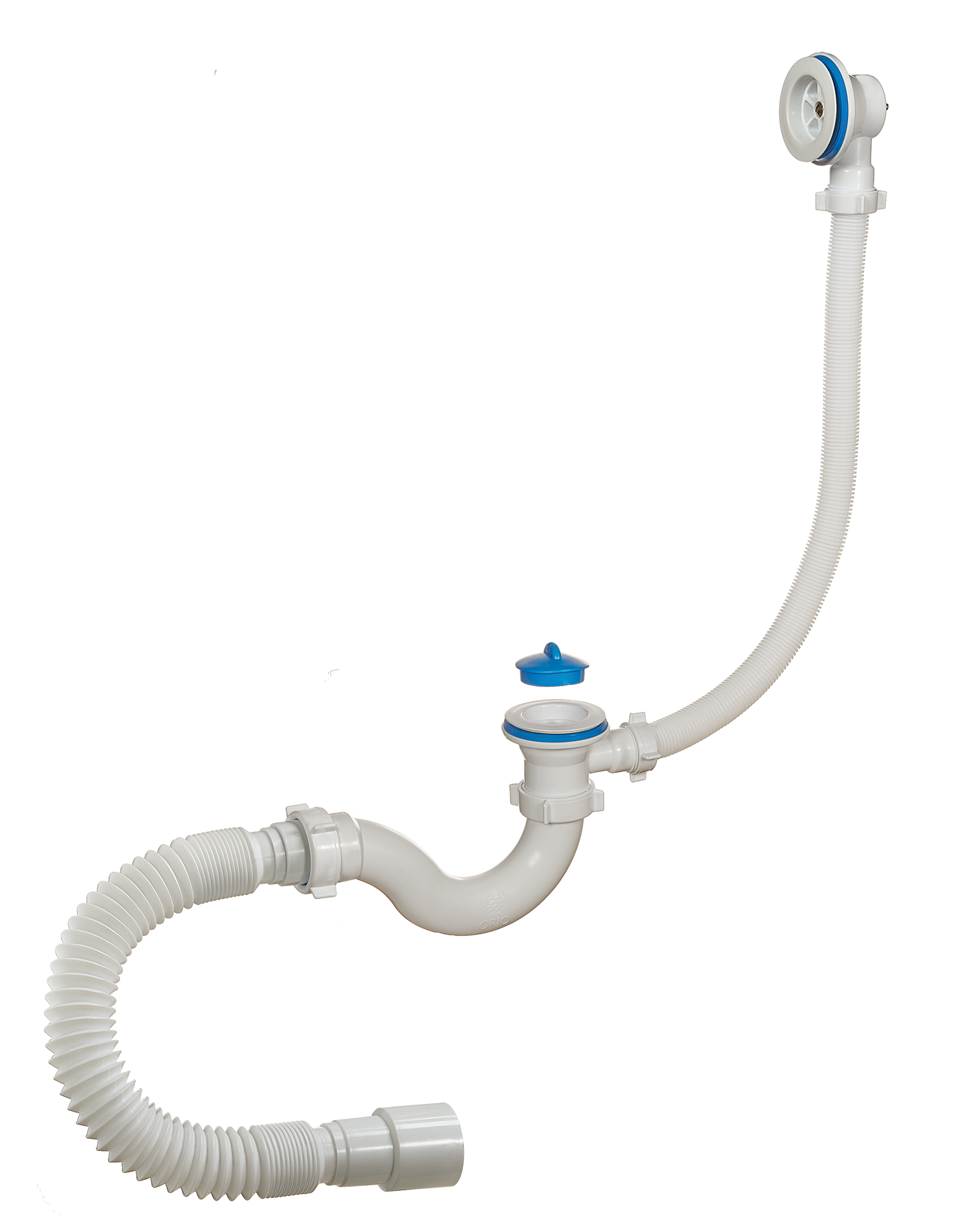 Сифон ORIO для ванны 1 1/2 40 А-70089 с пластиковым выпуском,перел.и гибкой трубой