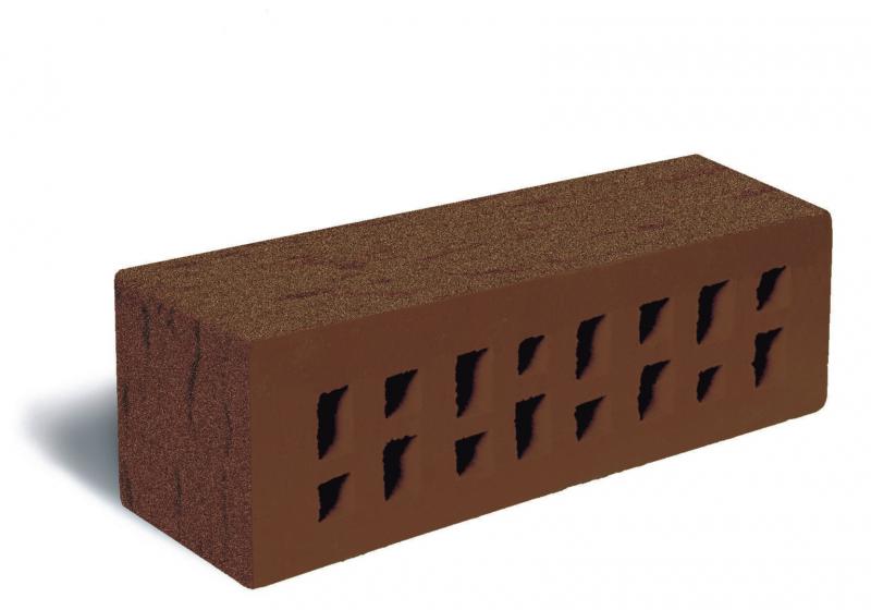 Клинкер лицевой коричневый Мюнхенс рельефной поверхностью Береста с песком