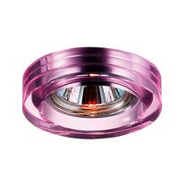 369479 NT09 354 розовый Встраиваемый светильник GX5.3 50W 12V GLASS