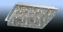 2260/12C ODL12 395 хром/алюминий/хрyстальный декор Потолочный светильник G9 12*25W 220V ALDO