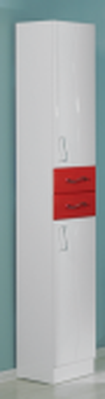 Шкаф-колонна Акватон Дионислев.+ бордовые фасады