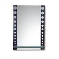 Зеркало L619 (70*50) (с полочкой и черными краями)