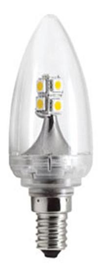 ecola лампа свеча искристая Е14 2,3W (25Вт) 2800К