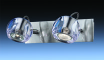 1429/2W ODL09 429 м ник/прозрачный Бра GU10 2*50W 220V BOLLA