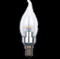 ecola лампа свеча на ветру искристая Е14 3,3W (35Вт) 4000К C4Y