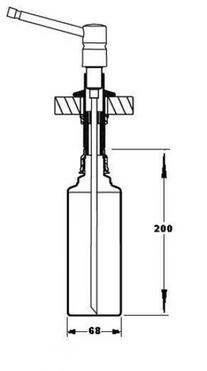 Дозатор для жидкого мыла HC20-MT102-CPB