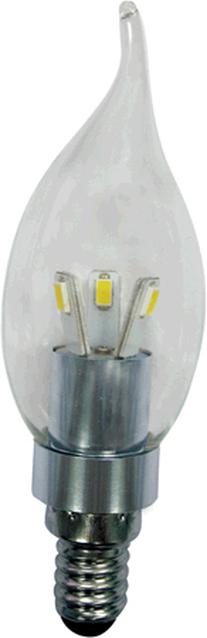 ecola лампа свеча на ветру искристая Е14 3,3W (35Вт) 2700К C4Y
