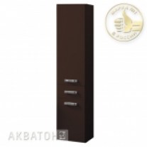 Шкаф-колонна Акватон Америна подвесная с б/к темно-коричневая