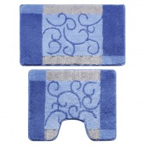 Набор ковриков для ванной комнаты Milardo Fine Lace 50*80+50*50 см 350РА68М13