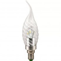 ecola Лампа свеча на ветру витая E14 4100 9W С4FV09ECG