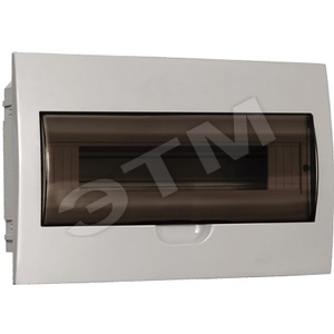 Щит распределительный встраиваемый ЩРв-П-18 IP41 пластиковый белый прозрачная дверь (MKP12-V-18-40-10)